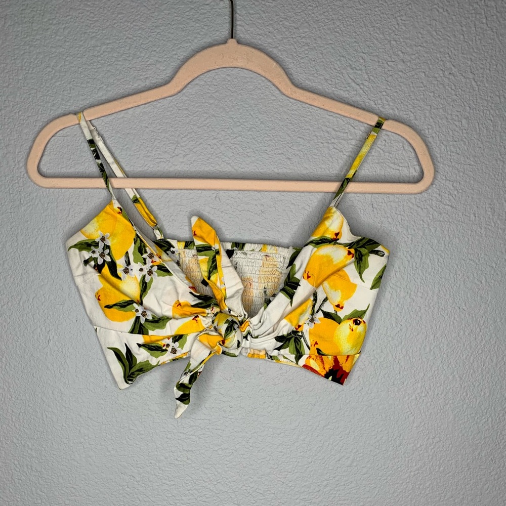 Lemon crop top